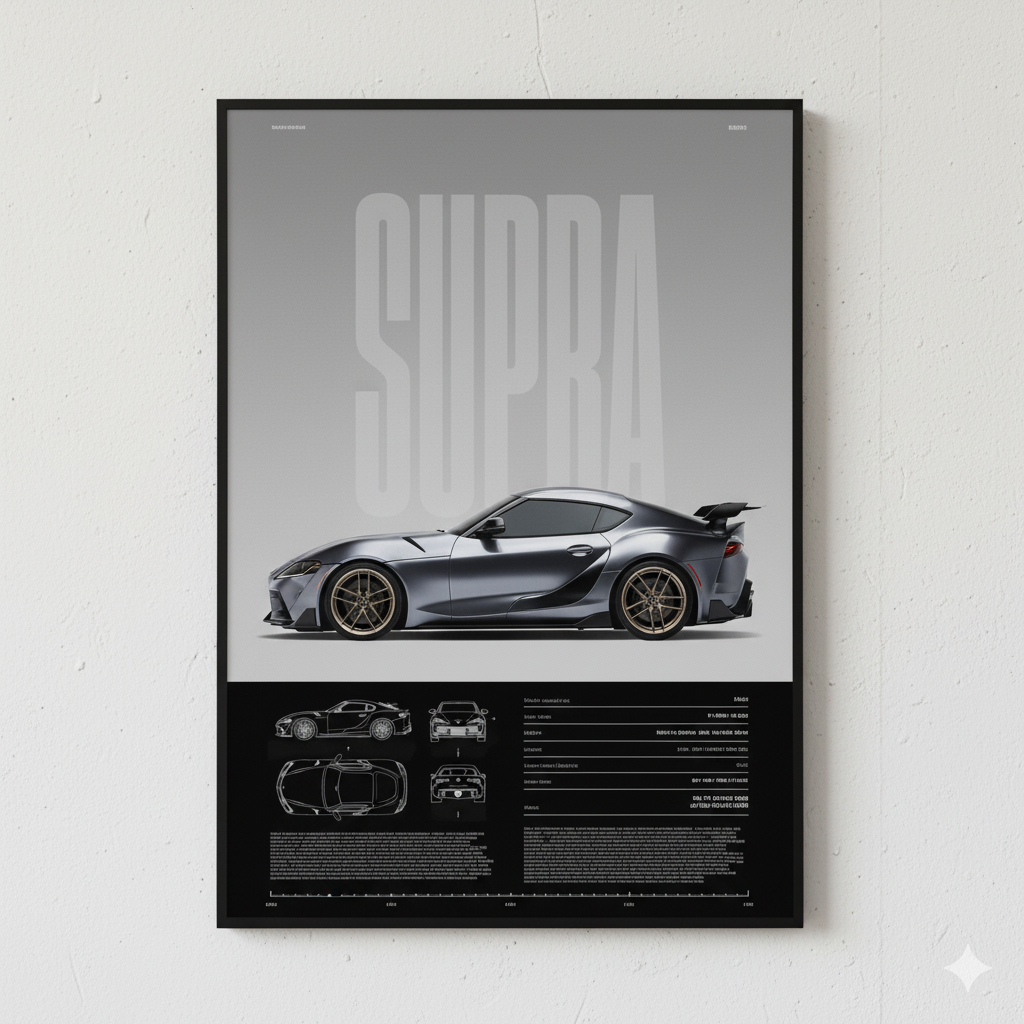 Poster Coche Deportivo