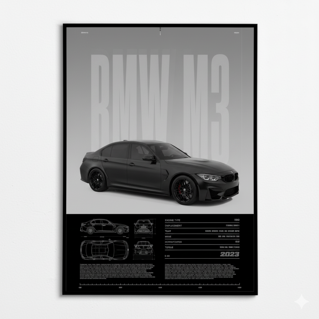 Poster Coche Deportivo