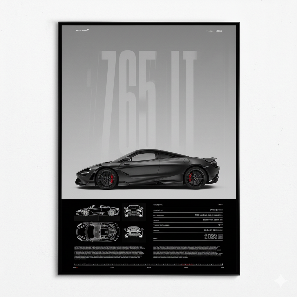 Poster Coche Deportivo