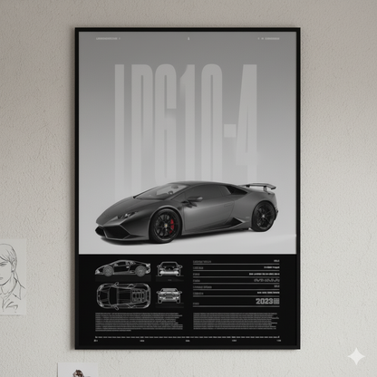 Poster Coche Deportivo