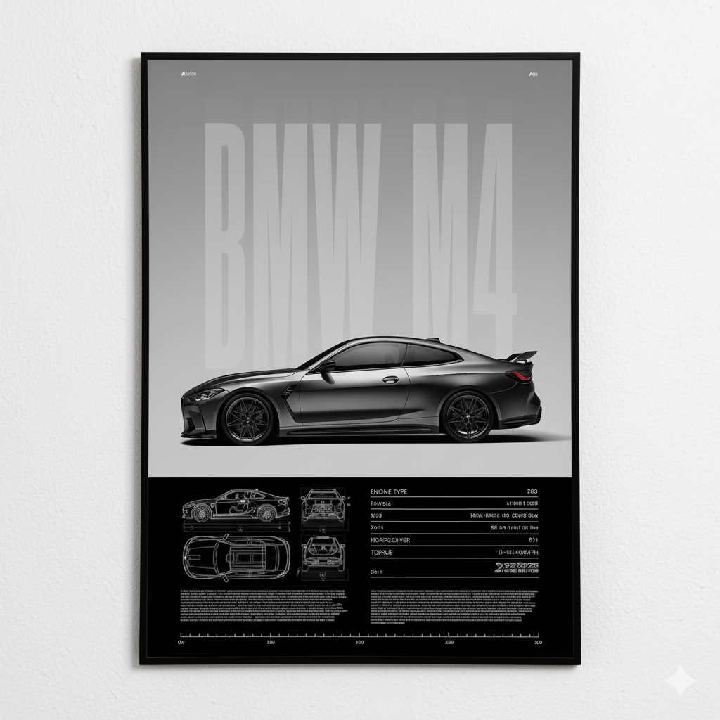 Poster Coche Deportivo